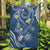 Polynesia Tribal Garden Flag Deep Blue Plumeria Tentacles