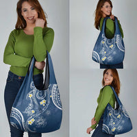 Polynesia Tribal Grocery Bag Deep Blue Plumeria Tentacles LT7 - Polynesian Pride