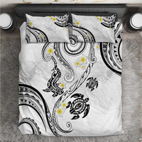 Polynesia Tribal Bedding Set White Plumeria Tentacles LT7 White - Polynesian Pride