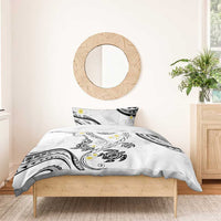 Polynesia Tribal Bedding Set White Plumeria Tentacles LT7 - Polynesian Pride