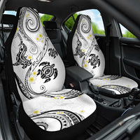 Polynesia Tribal Car Seat Cover White Plumeria Tentacles LT7 One Size White - Polynesian Pride