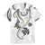 Polynesia Tribal Family Matching Mermaid Dress and Hawaiian Shirt White Plumeria Tentacles