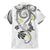 Polynesia Tribal Family Matching Mermaid Dress and Hawaiian Shirt White Plumeria Tentacles