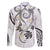 Polynesia Tribal Family Matching Mermaid Dress and Hawaiian Shirt White Plumeria Tentacles