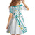 Polynesia Tribal Family Matching Mermaid Dress and Hawaiian Shirt Teal Plumeria Tentacles