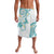 Polynesia Tribal Lavalava Teal Plumeria Tentacles