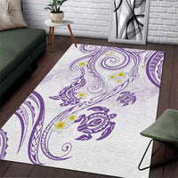 Polynesia Tribal Area Rug Lilac Plumeria Tentacles LT7 Lilac - Polynesian Pride