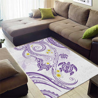 Polynesia Tribal Area Rug Lilac Plumeria Tentacles LT7 - Polynesian Pride