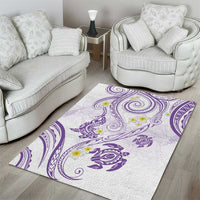Polynesia Tribal Area Rug Lilac Plumeria Tentacles LT7 - Polynesian Pride