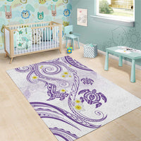 Polynesia Tribal Area Rug Lilac Plumeria Tentacles LT7 - Polynesian Pride