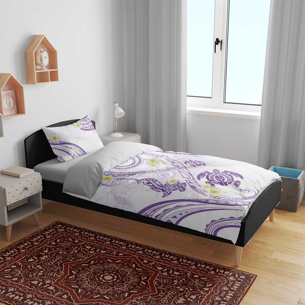 Polynesia Tribal Bedding Set Lilac Plumeria Tentacles LT7 - Polynesian Pride