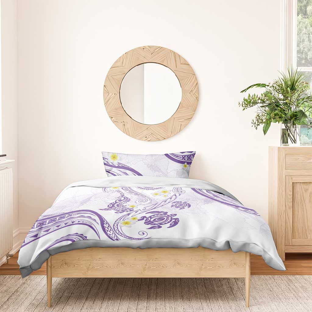 Polynesia Tribal Bedding Set Lilac Plumeria Tentacles LT7 - Polynesian Pride