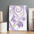 Polynesia Tribal Canvas Wall Art Lilac Plumeria Tentacles