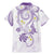 Polynesia Tribal Family Matching Mermaid Dress and Hawaiian Shirt Lilac Plumeria Tentacles