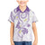 Polynesia Tribal Family Matching Mermaid Dress and Hawaiian Shirt Lilac Plumeria Tentacles