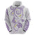 Polynesia Tribal Hoodie Lilac Plumeria Tentacles