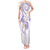 Polynesia Tribal Tank Maxi Dress Lilac Plumeria Tentacles