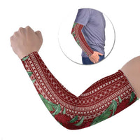 Women's Day Samoa Malu Tattoo Inspired Mix Teuila Arm Sleeves Scarlet LT7 Set of 2 Scarlet - Polynesian Pride