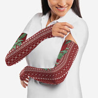 Women's Day Samoa Malu Tattoo Inspired Mix Teuila Arm Sleeves Scarlet LT7 - Polynesian Pride