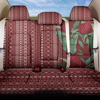 Women's Day Samoa Malu Tattoo Inspired Mix Teuila Back Car Seat Cover Scarlet LT7 One Size Scarlet - Polynesian Pride
