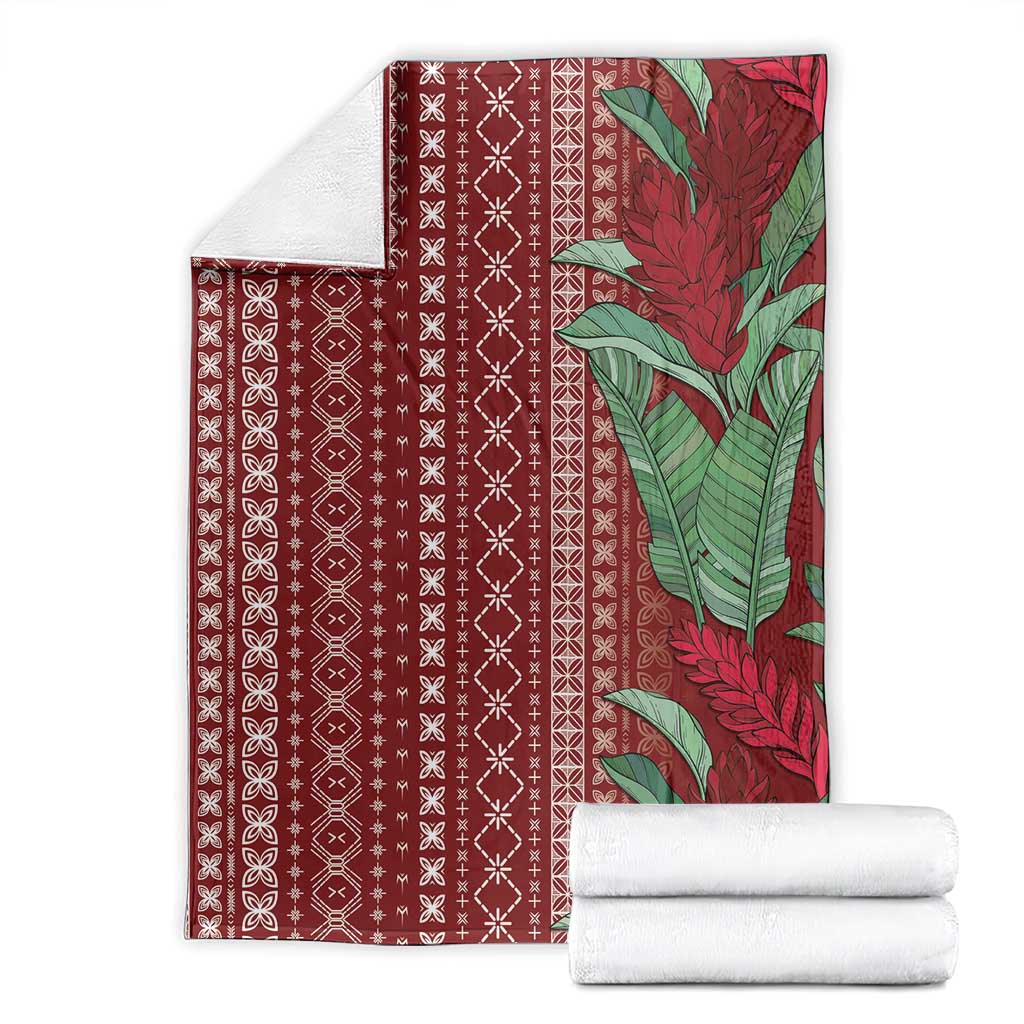 Women's Day Samoa Malu Tattoo Inspired Mix Teuila Blanket Scarlet LT7 - Polynesian Pride