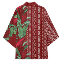 Women's Day Samoa Malu Tattoo Inspired Mix Teuila Kimono Scarlet LT7 - Polynesian Pride