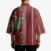 Women's Day Samoa Malu Tattoo Inspired Mix Teuila Kimono Scarlet LT7 - Polynesian Pride