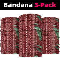 Women's Day Samoa Malu Tattoo Inspired Mix Teuila Neck Gaiter Scarlet LT7 package One Size: 25*50cm Scarlet - Polynesian Pride