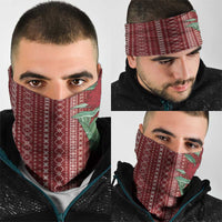 Women's Day Samoa Malu Tattoo Inspired Mix Teuila Neck Gaiter Scarlet LT7 - Polynesian Pride
