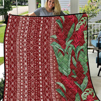Women's Day Samoa Malu Tattoo Inspired Mix Teuila Quilt Scarlet LT7 Scarlet - Polynesian Pride