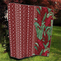 Women's Day Samoa Malu Tattoo Inspired Mix Teuila Quilt Scarlet LT7 - Polynesian Pride