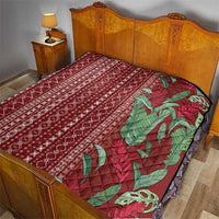 Women's Day Samoa Malu Tattoo Inspired Mix Teuila Quilt Scarlet LT7 - Polynesian Pride