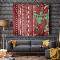 Women's Day Samoa Malu Tattoo Inspired Mix Teuila Tapestry Scarlet LT7 Scarlet - Polynesian Pride