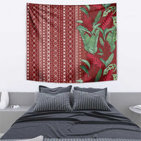 Women's Day Samoa Malu Tattoo Inspired Mix Teuila Tapestry Scarlet LT7 - Polynesian Pride