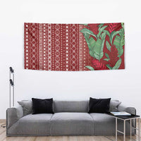 Women's Day Samoa Malu Tattoo Inspired Mix Teuila Tapestry Scarlet LT7 - Polynesian Pride