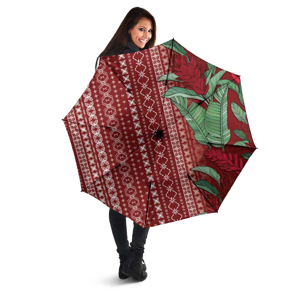 Women's Day Samoa Malu Tattoo Inspired Mix Teuila Umbrella Scarlet LT7 - Polynesian Pride