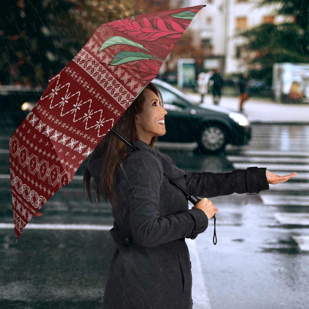 Women's Day Samoa Malu Tattoo Inspired Mix Teuila Umbrella Scarlet LT7 - Polynesian Pride