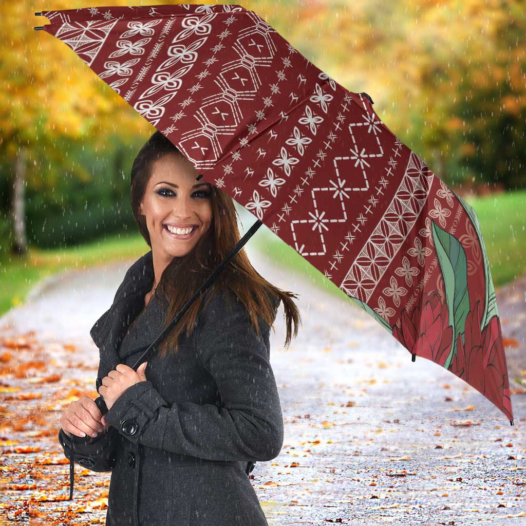 Women's Day Samoa Malu Tattoo Inspired Mix Teuila Umbrella Scarlet LT7 - Polynesian Pride