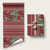 Women's Day Samoa Malu Tattoo Inspired Mix Teuila Wrapping Paper Scarlet LT7 58" × 23" Scarlet - Polynesian Pride