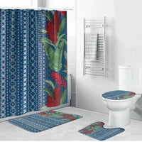 Women's Day Samoa Malu Tattoo Inspired Mix Teuila Bathroom Set Royal Blue LT7 Bathroom Set (4 pcs) Royal Blue - Polynesian Pride
