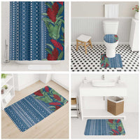Women's Day Samoa Malu Tattoo Inspired Mix Teuila Bathroom Set Royal Blue LT7 - Polynesian Pride
