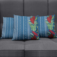 Women's Day Samoa Malu Tattoo Inspired Mix Teuila Pillow Cover Royal Blue LT7 - Polynesian Pride