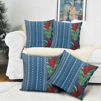 Women's Day Samoa Malu Tattoo Inspired Mix Teuila Pillow Cover Royal Blue LT7 - Polynesian Pride