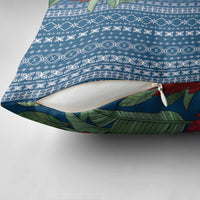 Women's Day Samoa Malu Tattoo Inspired Mix Teuila Pillow Cover Royal Blue LT7 - Polynesian Pride