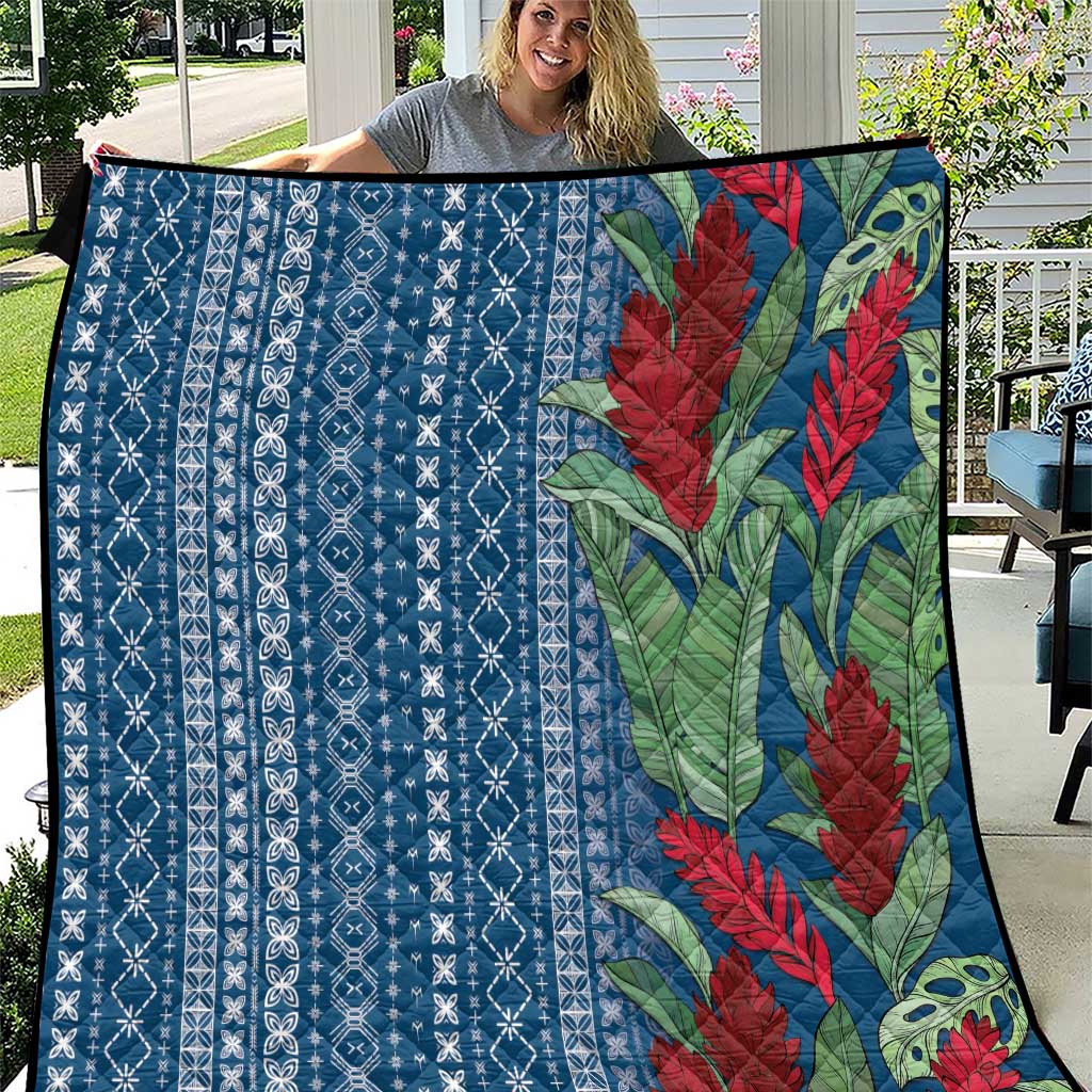 Women's Day Samoa Malu Tattoo Inspired Mix Teuila Quilt Royal Blue LT7 Royal Blue - Polynesian Pride