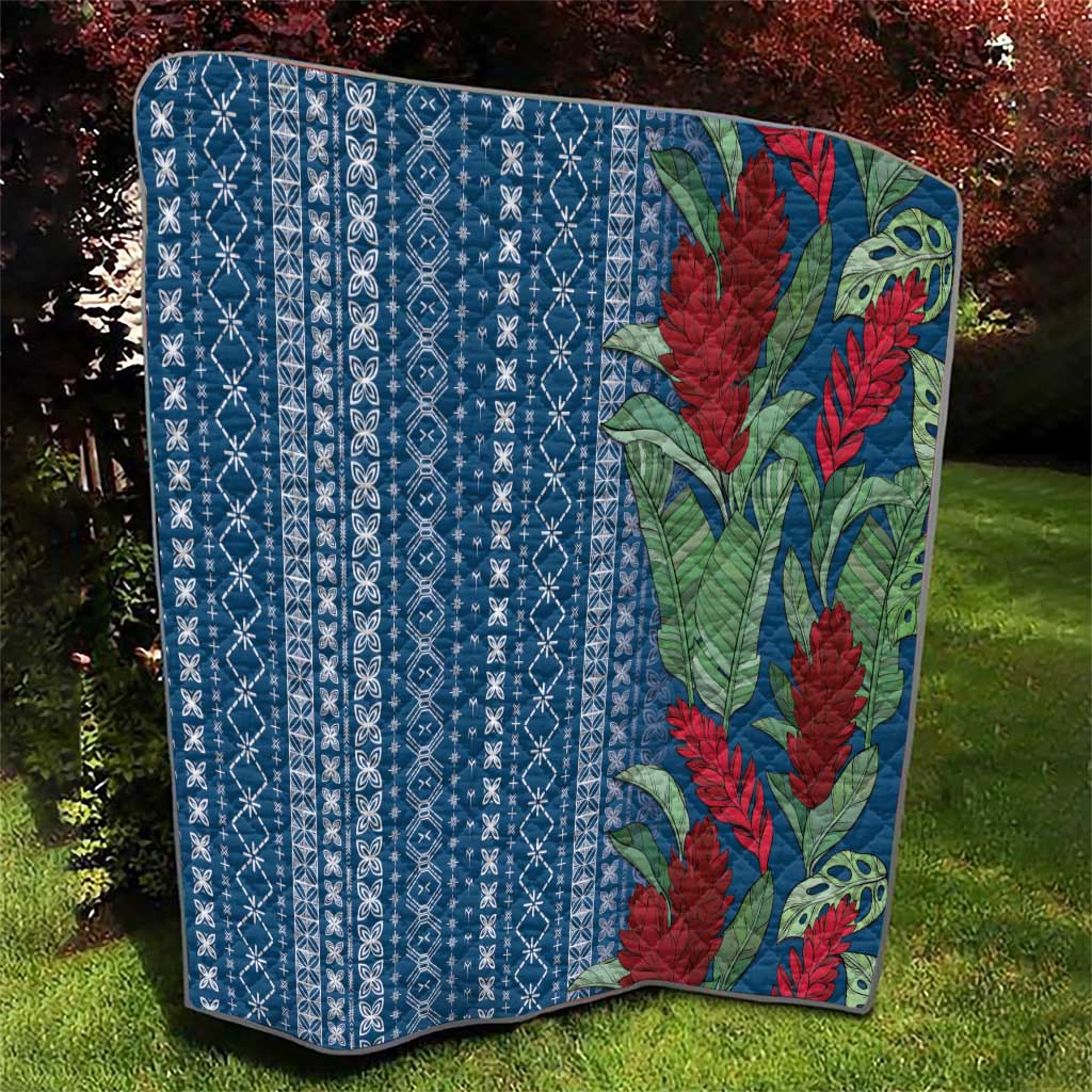 Women's Day Samoa Malu Tattoo Inspired Mix Teuila Quilt Royal Blue LT7 - Polynesian Pride
