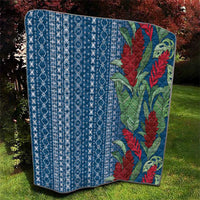 Women's Day Samoa Malu Tattoo Inspired Mix Teuila Quilt Royal Blue LT7 - Polynesian Pride