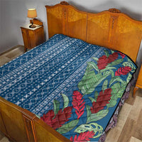 Women's Day Samoa Malu Tattoo Inspired Mix Teuila Quilt Royal Blue LT7 - Polynesian Pride