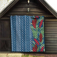 Women's Day Samoa Malu Tattoo Inspired Mix Teuila Quilt Royal Blue LT7 - Polynesian Pride
