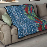 Women's Day Samoa Malu Tattoo Inspired Mix Teuila Quilt Royal Blue LT7 - Polynesian Pride